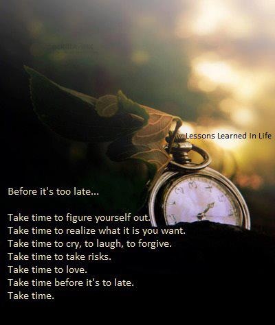 take time